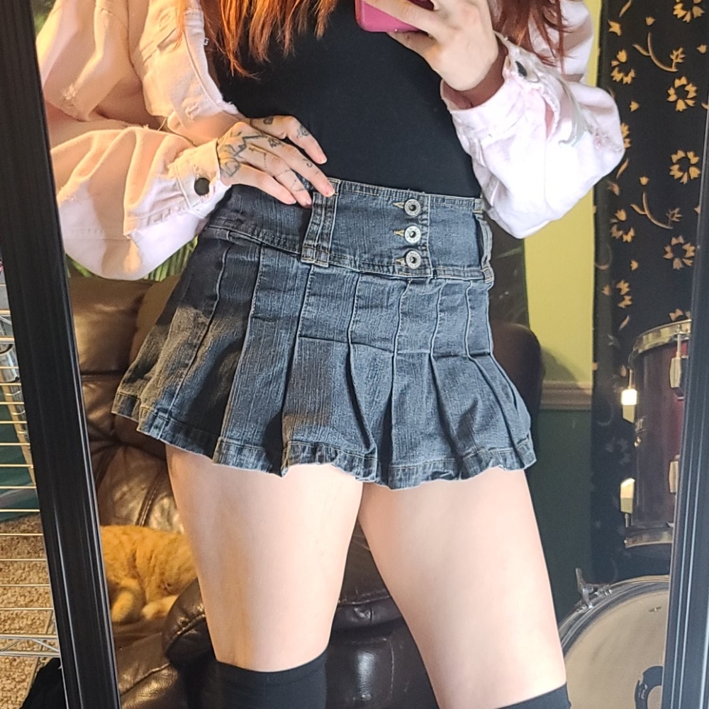 Angels Mini Jean Skirt
